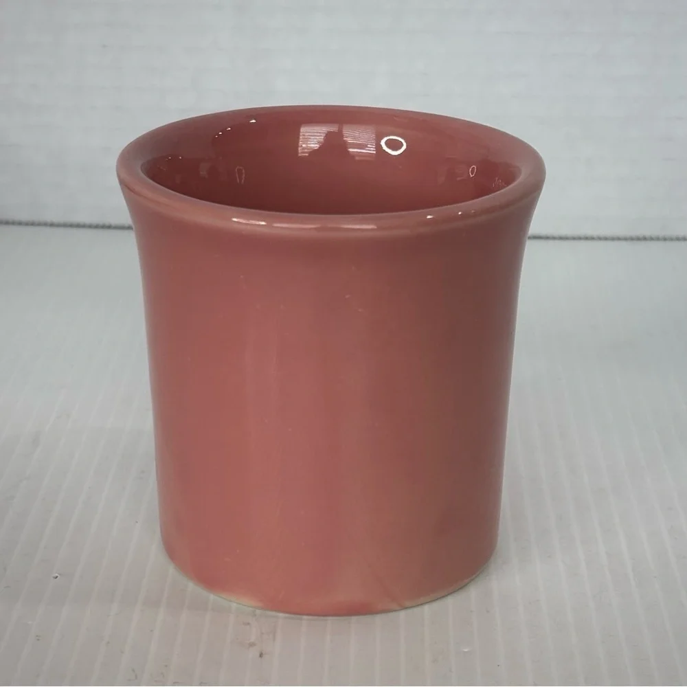 VTG Rare Homer Laughlin HLC/USA Coffee mug Cup Pink/rose/Blush Color 3.5”